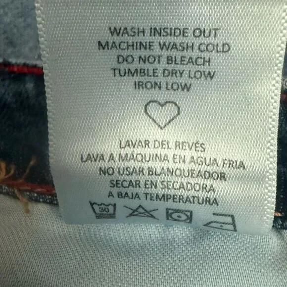 Fashion Nova Blue Boyfriend Jeans with Distressed Details - Picture 5 of 5